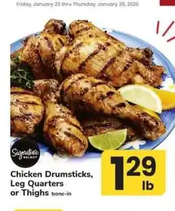 Safeway Chicken Drumsticks, Leg Quarters or Thighs offer
