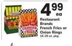 Safeway Restaurant Brands French Fries or Onion Rings offer