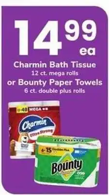 Safeway Charmin Bath Tissue or Bounty Paper Towels offer