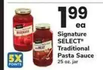 Safeway Signature SELECT Traditional Pasta Sauce offer