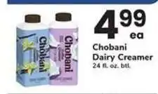 Safeway Chobani Dairy Creamer offer