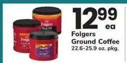 Safeway Folgers Ground Coffee offer