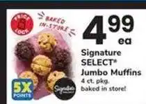 Safeway Signature SELECT Jumbo Muffins offer