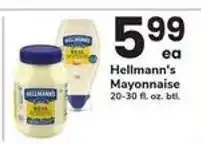 Safeway Hellmann's Mayonnaise offer