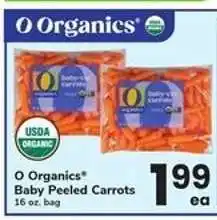 Safeway O Organics Baby Peeled Carrots offer