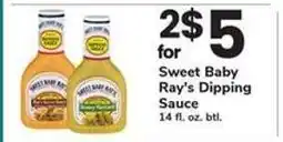 Safeway Sweet Baby Ray's Dipping Sauce offer