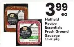 Safeway Hatfield Recipe Essentials Fresh Ground Sausage offer