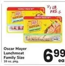 Safeway Oscar Mayer Lunchmeat Family Size offer