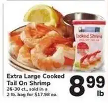 Safeway Extra Large Cooked Tail On Shrimp offer