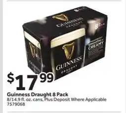 Stop&Shop Guinness Draught 8 Pack offer