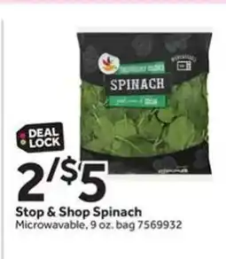 Stop&Shop Stop & Shop Spinach offer