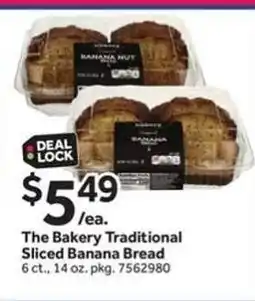 Stop&Shop The Bakery Traditional Sliced Banana Bread offer