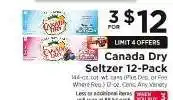 ShopRite Canada Dry Seltzer 12-Pack offer