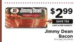ShopRite Jimmy Dean Bacon offer