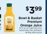 ShopRite Bowl & Basket Premium Orange Juice offer
