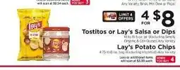 ShopRite Tostitos or Lay’s Salsa or Dips / Lay’s Potato Chips offer