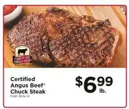 ShopRite Certified Angus Beef Chuck Steak offer