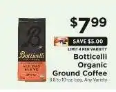 ShopRite Botticelli Organic Ground Coffee offer
