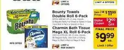 ShopRite Charmin Bath Tissue Mega XL Roll 6-Pack offer