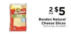 ShopRite Borden Natural Cheese Slices offer