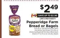 ShopRite Pepperidge Farm Bread or Bagels offer