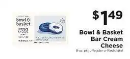 ShopRite Bowl & Basket Bar Cream Cheese offer