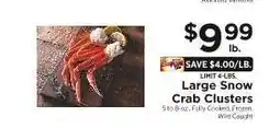 ShopRite Large Snow Crab Clusters offer
