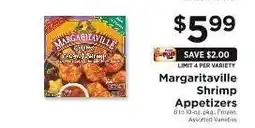 ShopRite Margaritaville Shrimp Appetizers offer