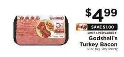 ShopRite Godshall's Turkey Bacon offer