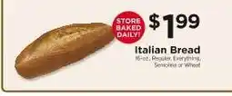 ShopRite Italian Bread offer