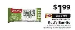 ShopRite Red's Burrito offer