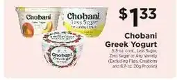 ShopRite Chobani Greek Yogurt offer