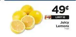 ShopRite Juicy Lemons offer