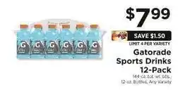 ShopRite Gatorade Sports Drinks 12-Pack offer