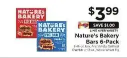 ShopRite Nature's Bakery Bars 6-Pack offer