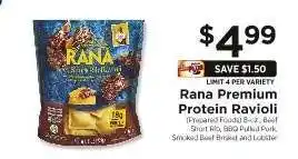 ShopRite Rana Premium Protein Ravioli offer