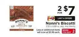 ShopRite Nonni’s Biscotti offer