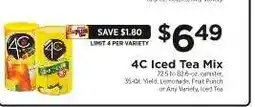 ShopRite 4C Iced Tea Mix offer