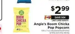 ShopRite Angie's Boom Chicka Pop Popcorn offer
