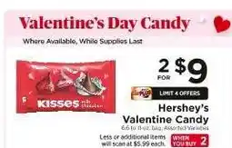 ShopRite Hershey's Valentine Candy offer