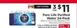 ShopRite Pure Life Purified Water 24-Pack offer