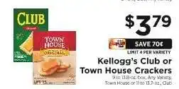 ShopRite Kellogg's Club or Town House Crackers offer