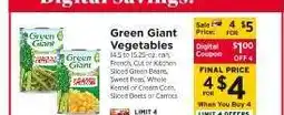 ShopRite Green Giant Vegetables offer