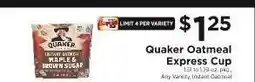 ShopRite Quaker Oatmeal Express Cup offer