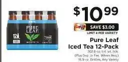 ShopRite Pure Leaf Iced Tea 12-Pack offer