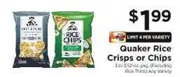 ShopRite Quaker Rice Crisps or Chips offer