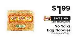 ShopRite No Yolks Egg Noodles offer