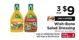ShopRite Wish-Bone Salad Dressing offer
