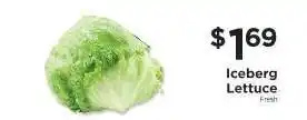 ShopRite Iceberg Lettuce offer