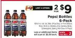 ShopRite Pepsi Bottles 6-Pack offer